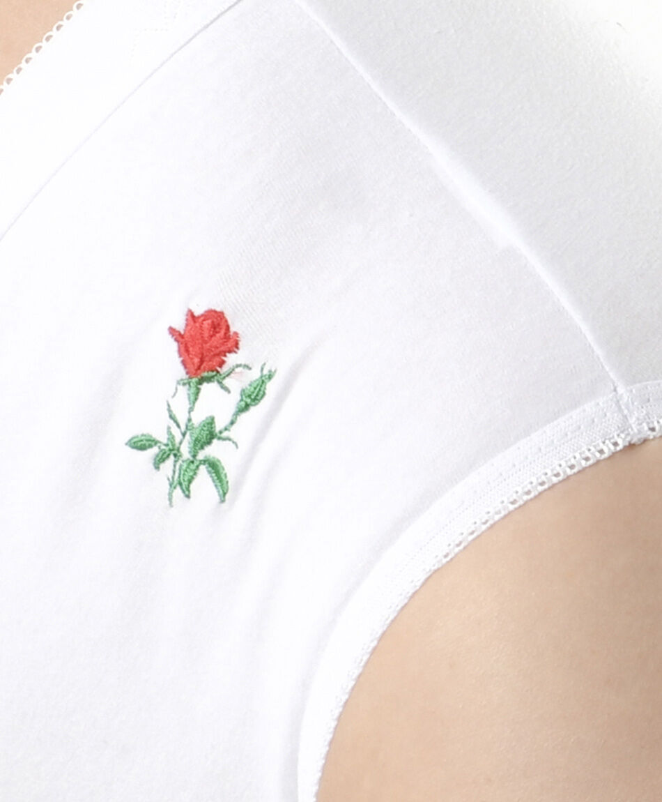 Bombacha mujer bordado flor