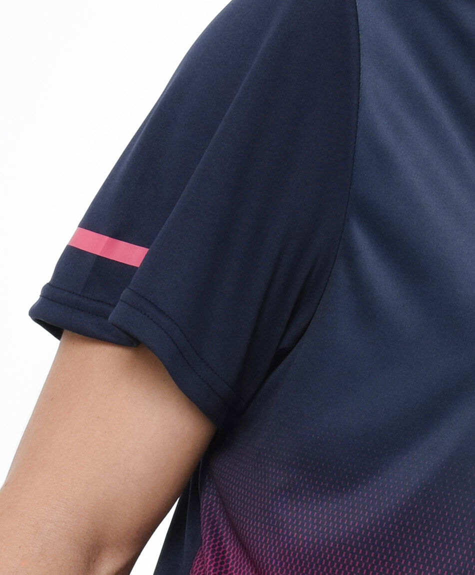 Polera deportiva hombre degrad&eacute; bicolor