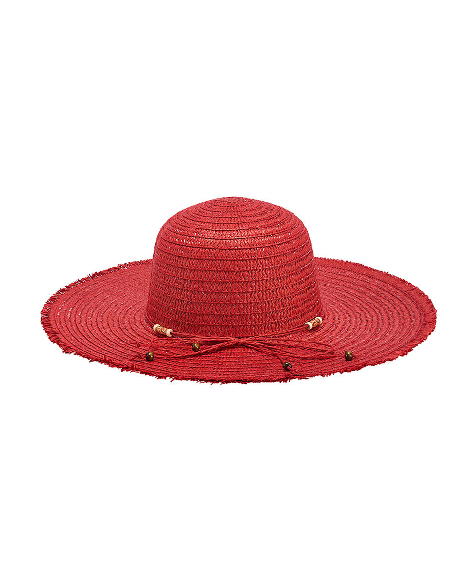 Sombrero mujer rojo