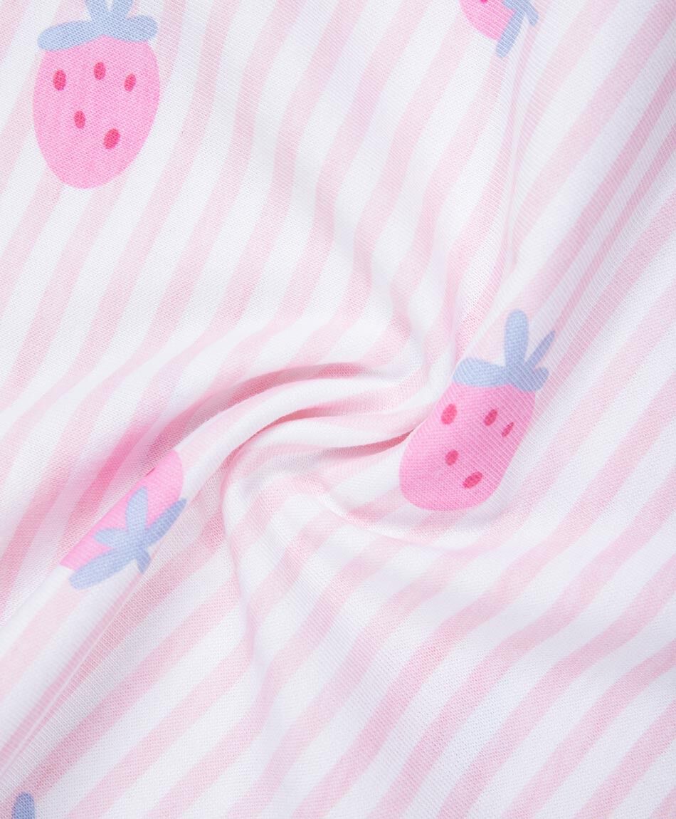 Remera beb&eacute; frutillas l&iacute;neas