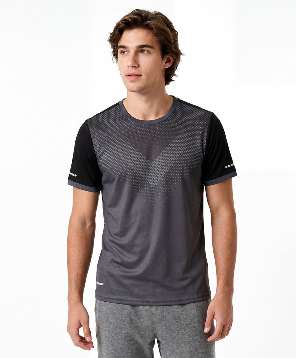 Remera deportiva hombre flecha