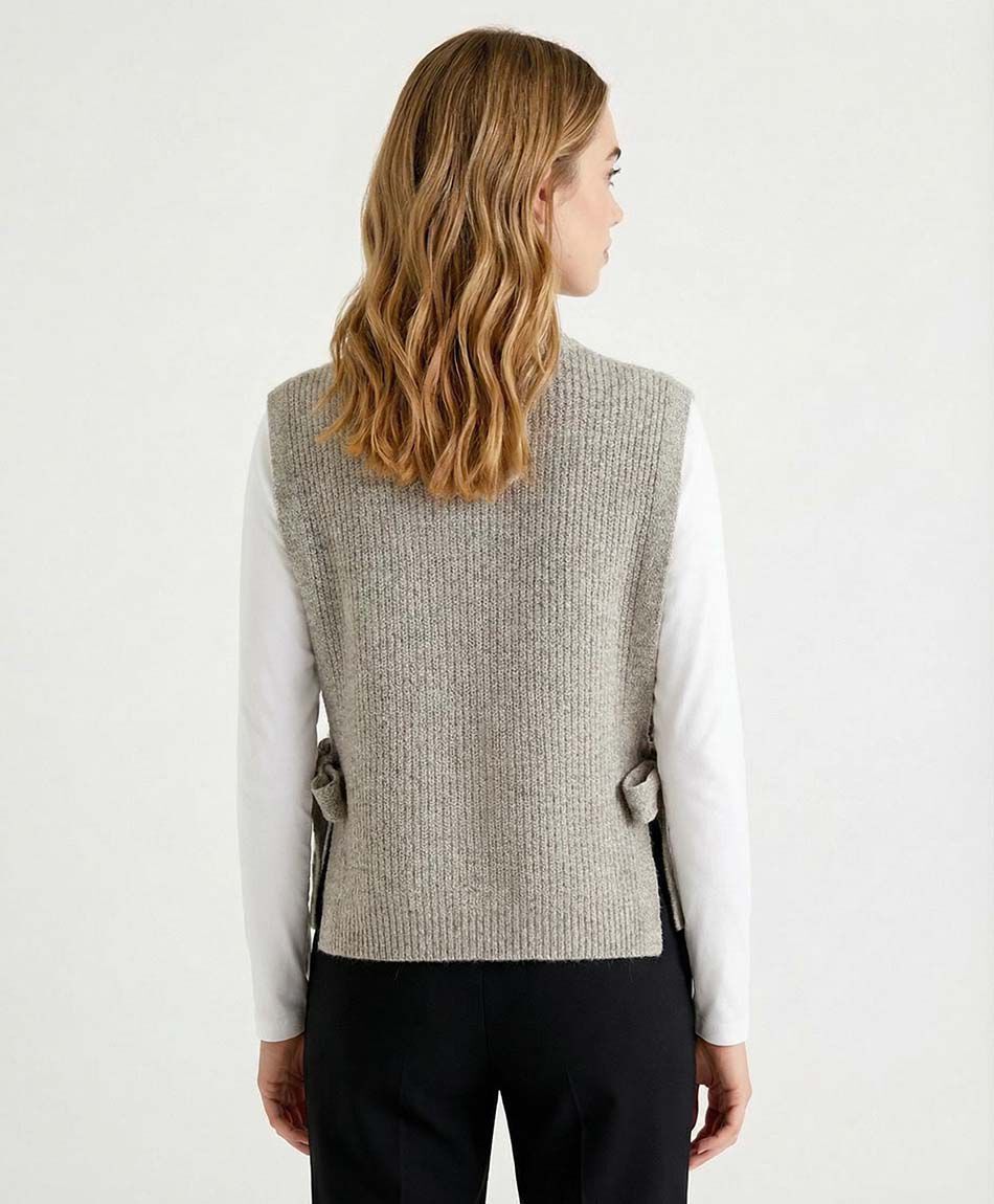 Poncho mujer pinny beige