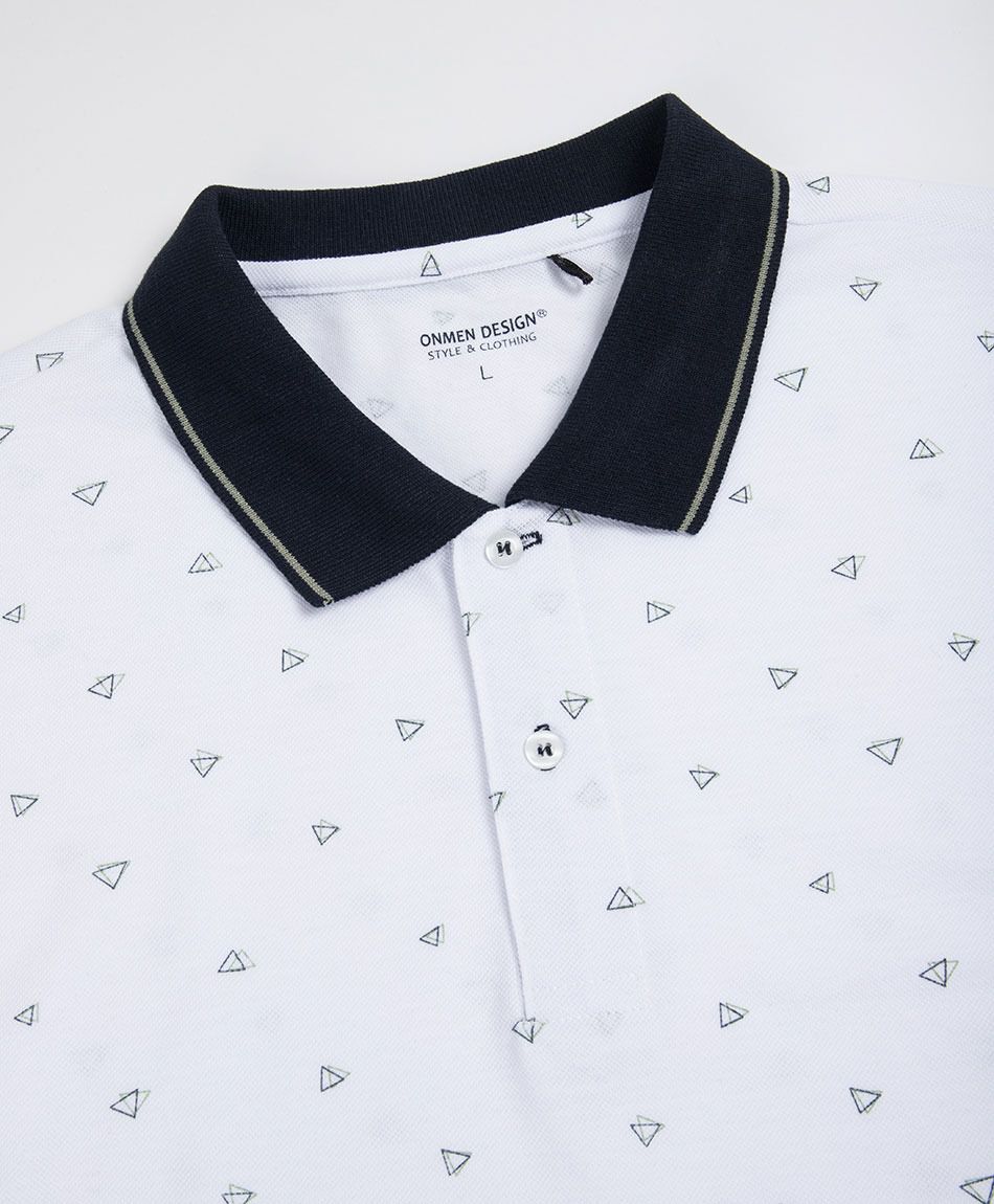 Remera hombre polo tri&aacute;ngulos