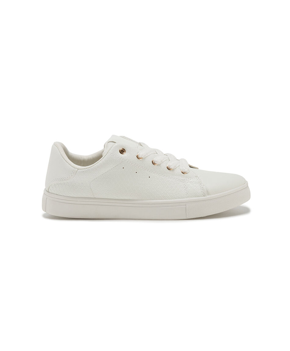 Zapatilla mujer b&aacute;sica blanca