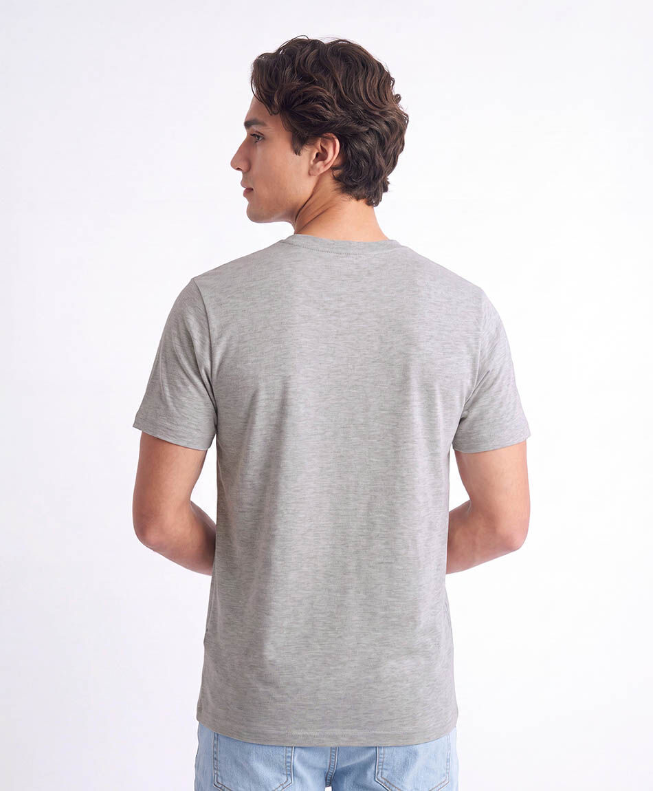 Remera hombre lisa logo