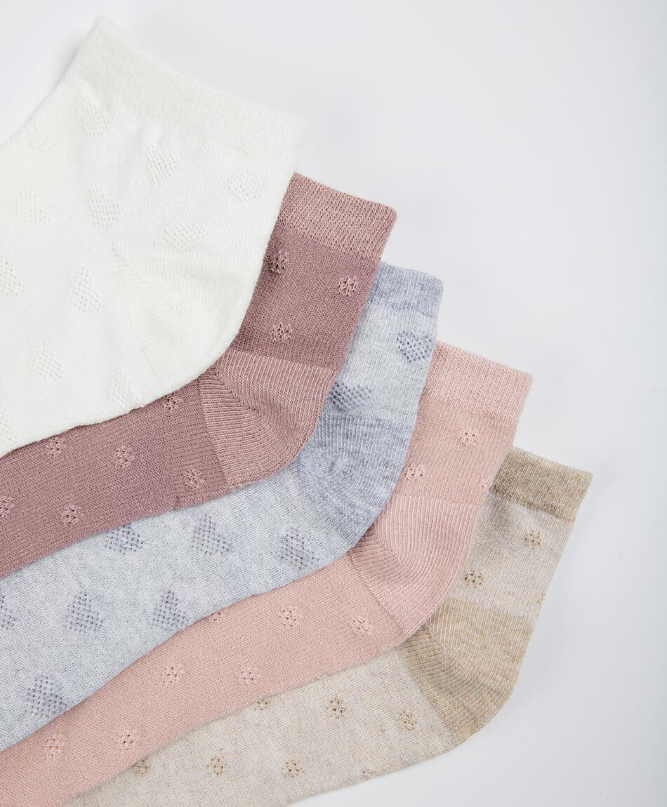 Pack 5 medias mujer cortos