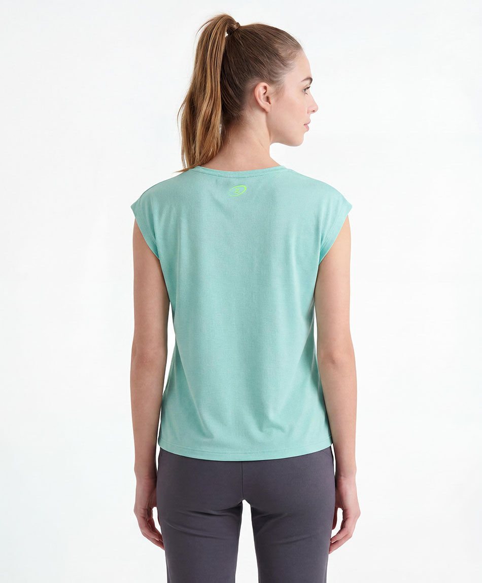Remera deportiva mujer now sin mangas