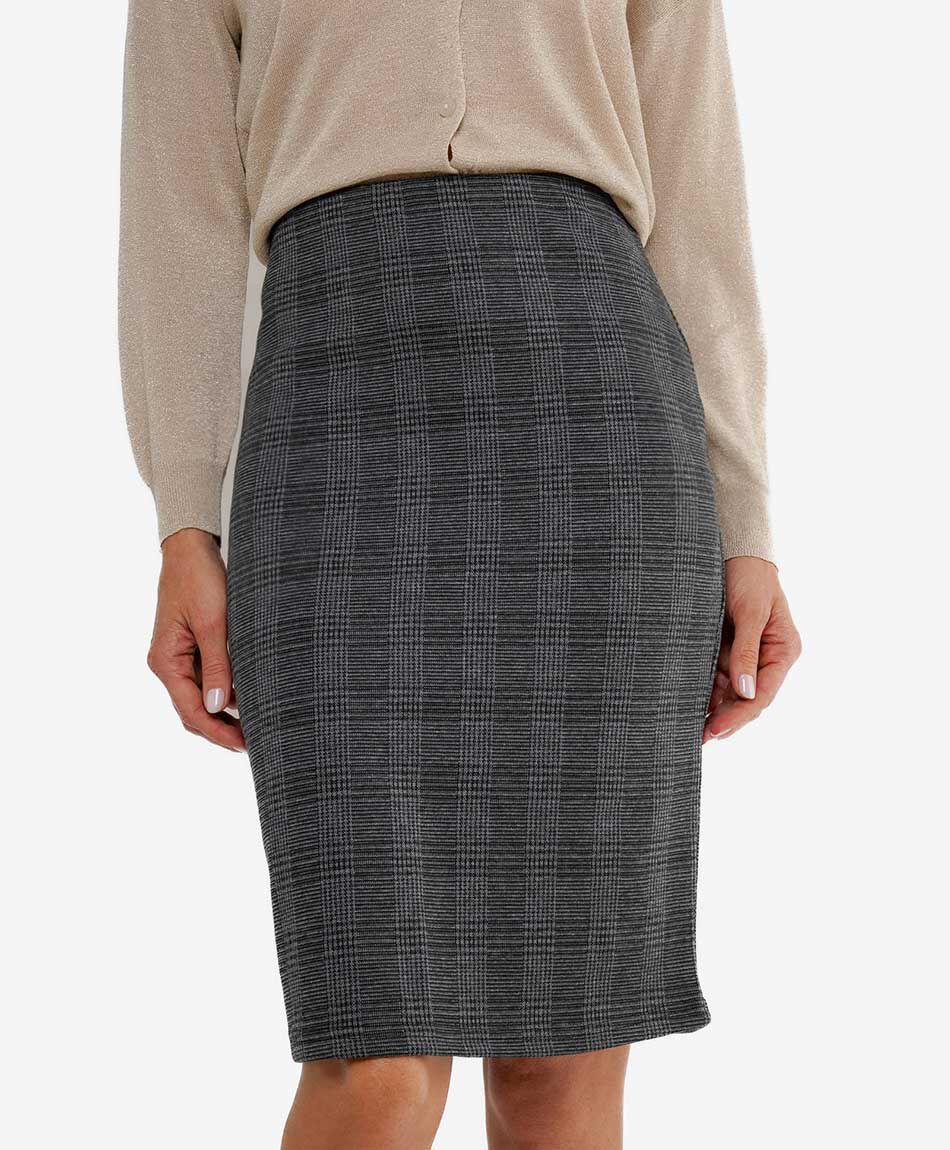 Pollera mujer escocesa