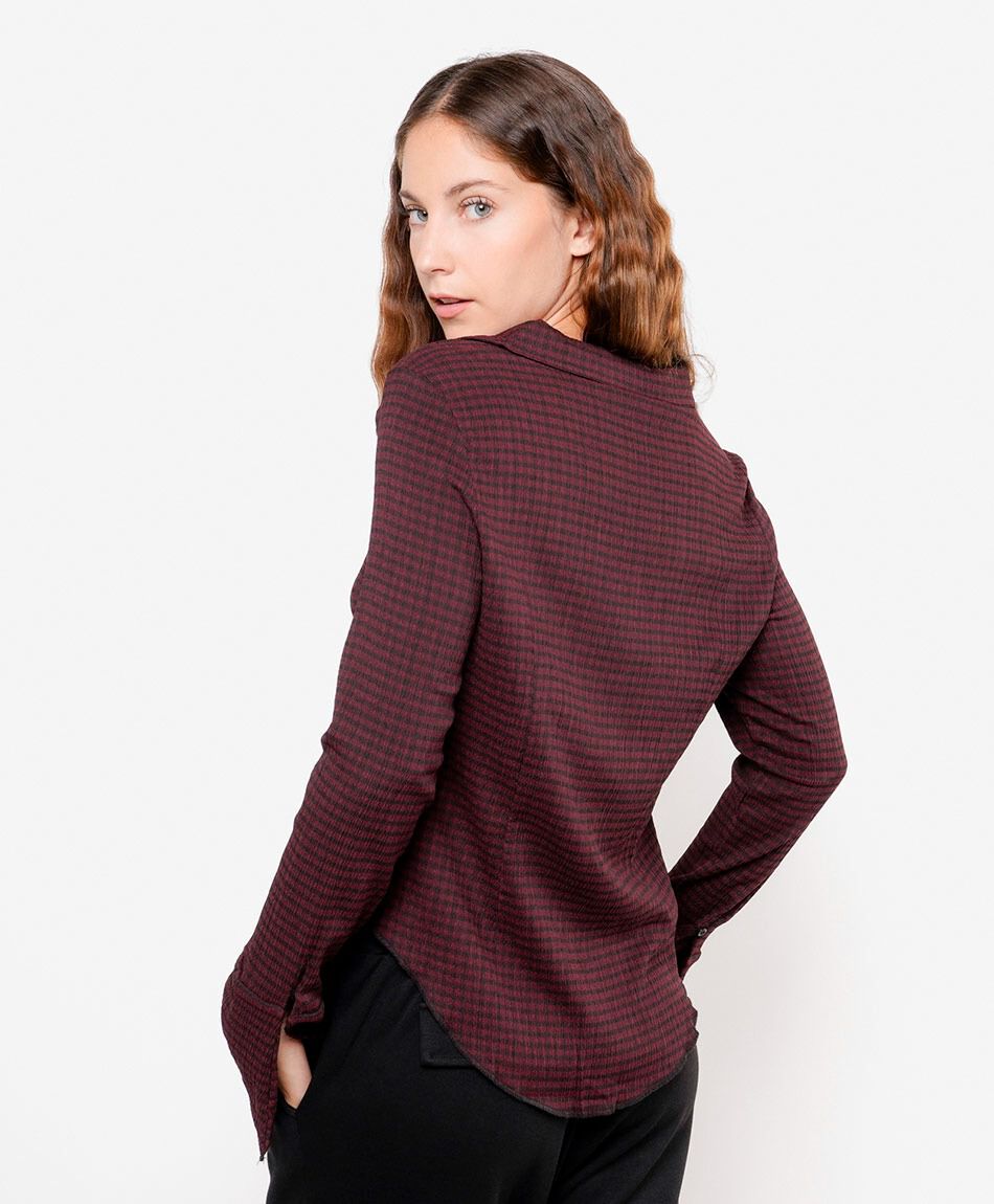 Camisa mujer cuadrill&eacute;