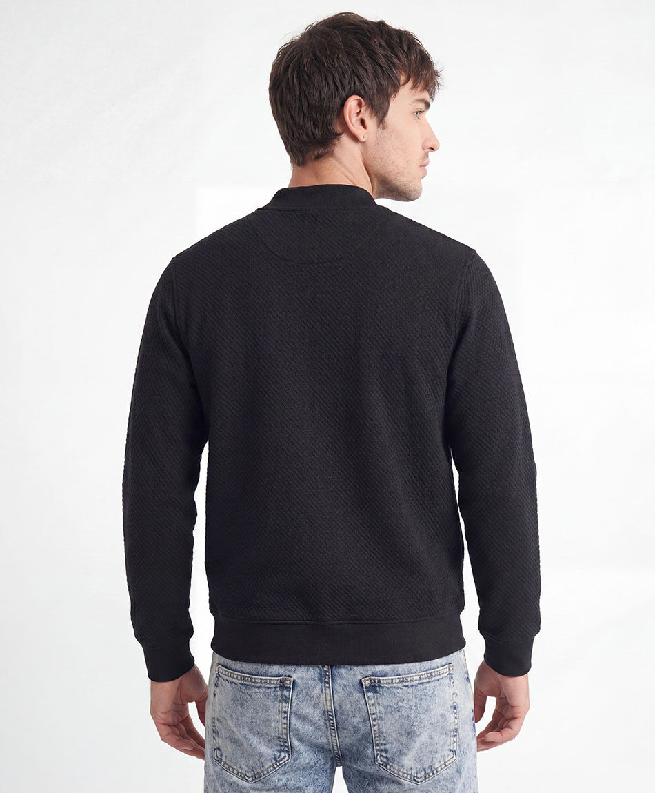 Campera hombre bomber negra