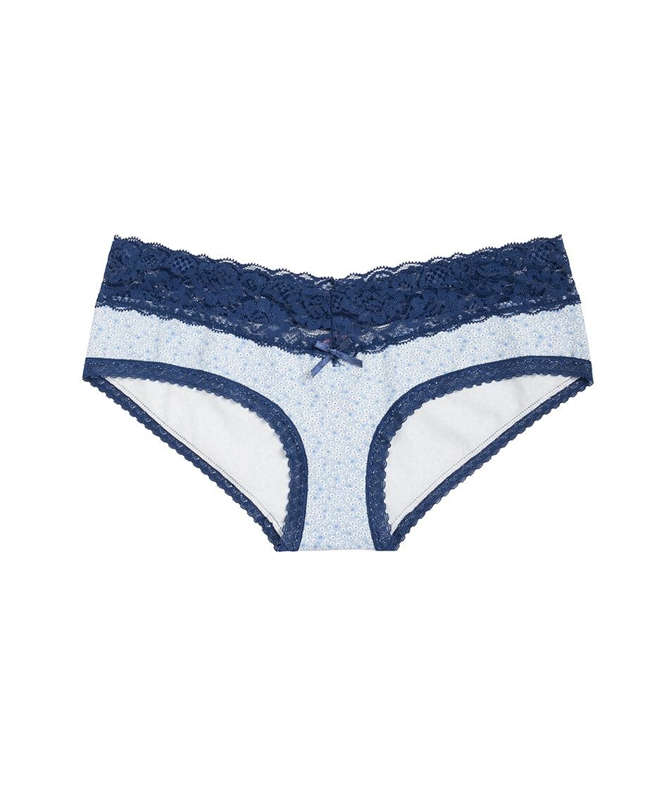 Pantaleta mujer algod&oacute;n encajes