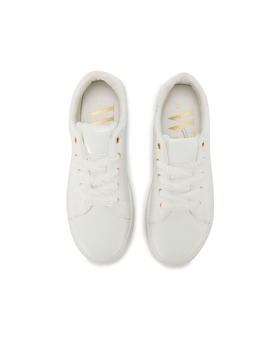 Zapatilla mujer b&aacute;sica blanca