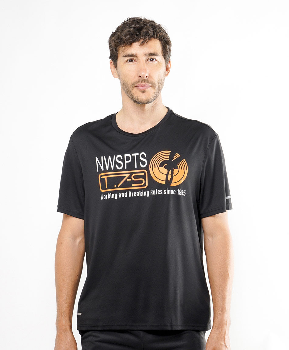 Remera deportiva hombre print frase
