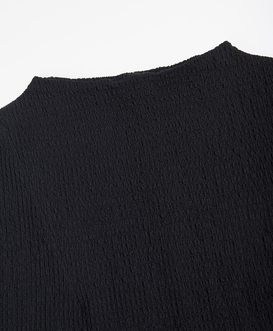 Remera mujer mini cuello textura
