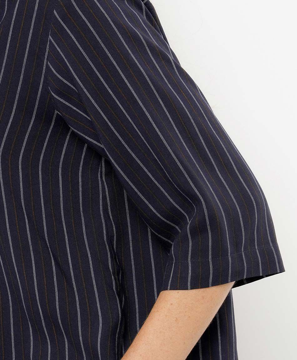Camisa mujer l&iacute;neas bicolor