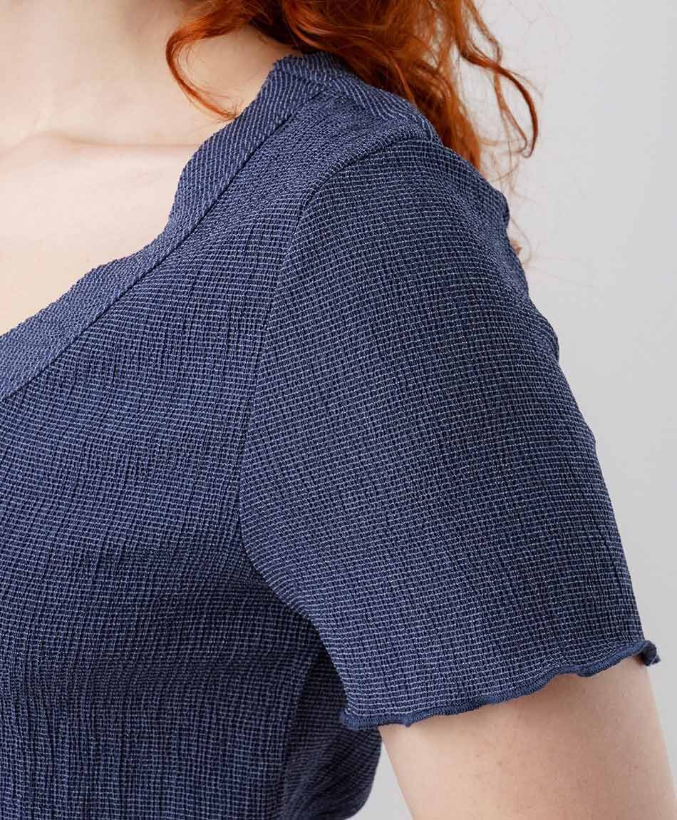 Remera mujer textura vichi