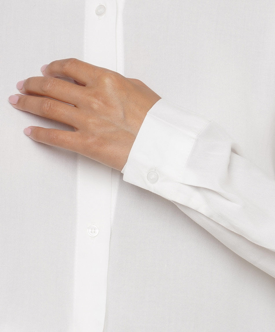 Camisa mujer camisera blanca