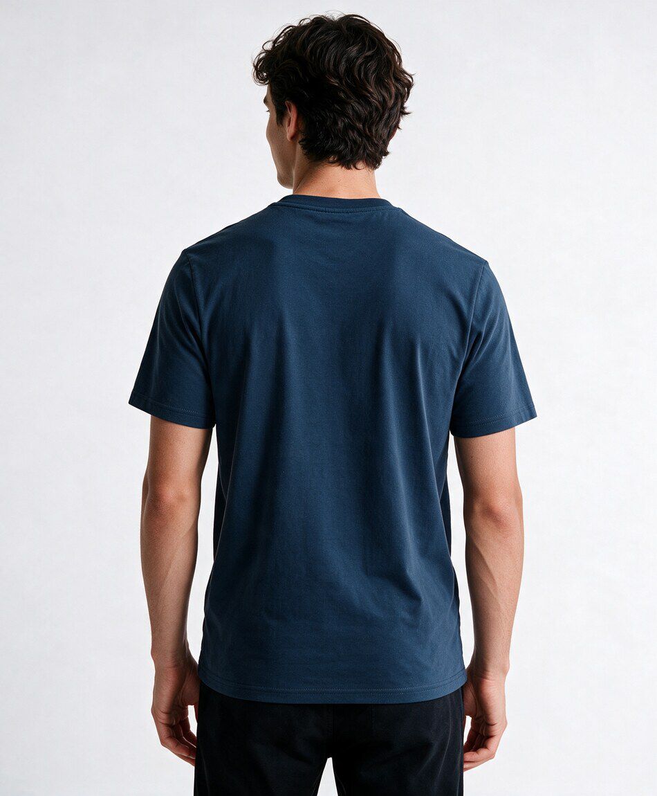 Remera hombre lisa logo
