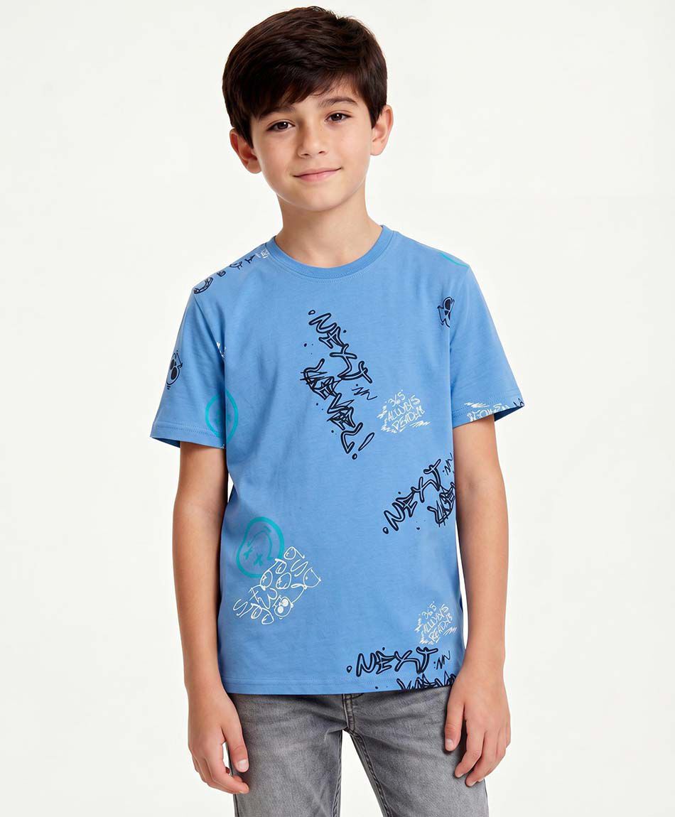 Remera ni&ntilde;o frases grafitti