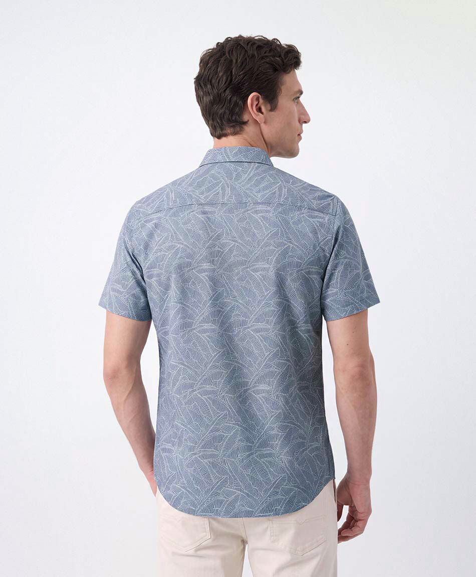 Camisa hombre hojas