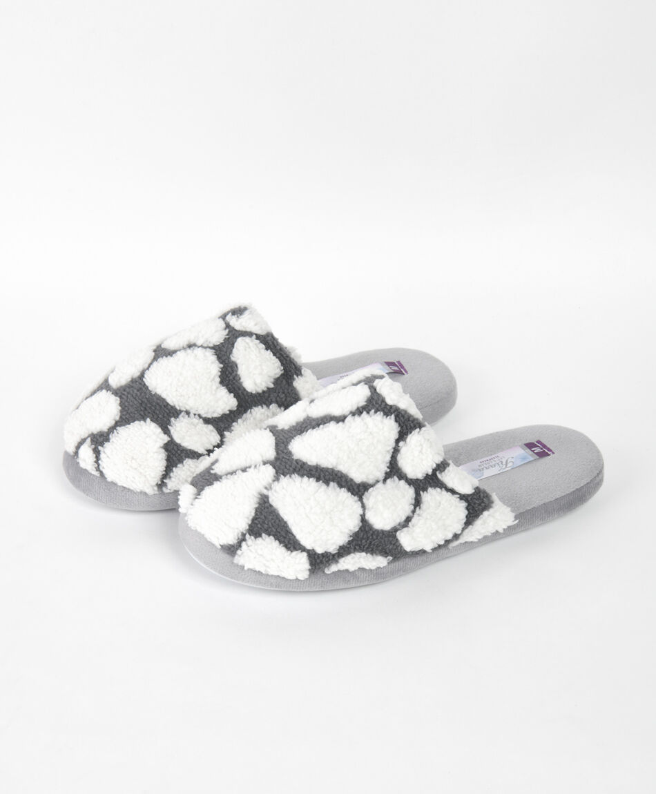 Pantufla mujer nubes