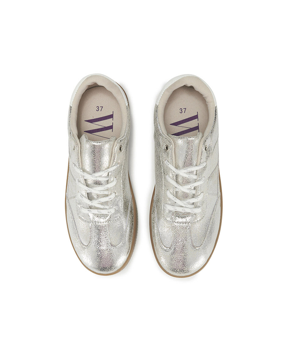 Zapatilla mujer vintage silver