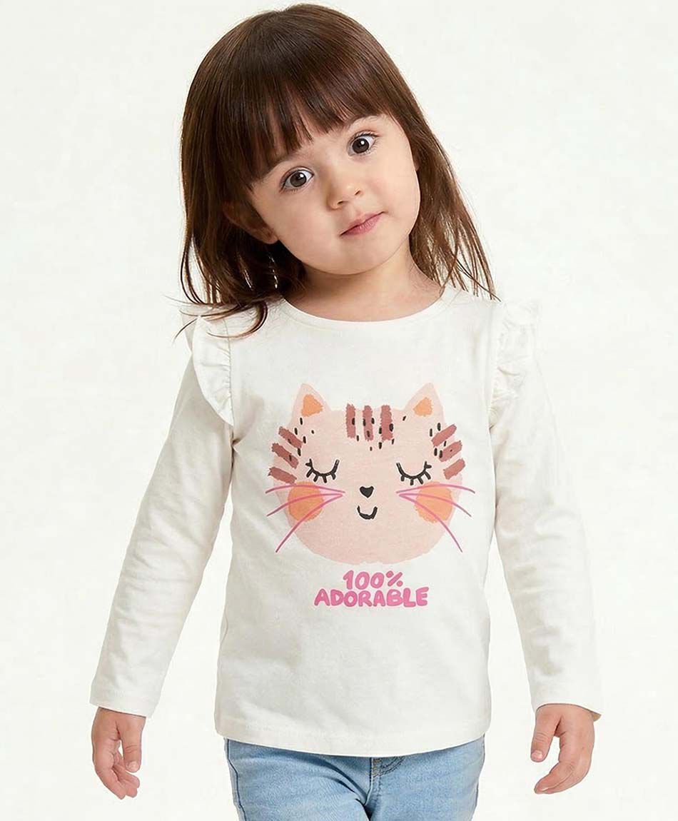 Remera beb&eacute; gatito