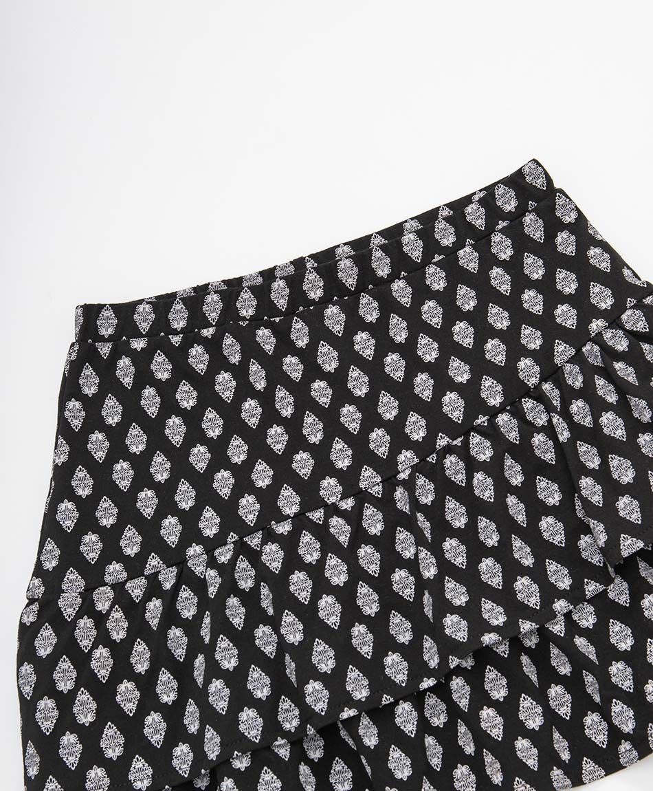 Pollera ni&ntilde;a mini print