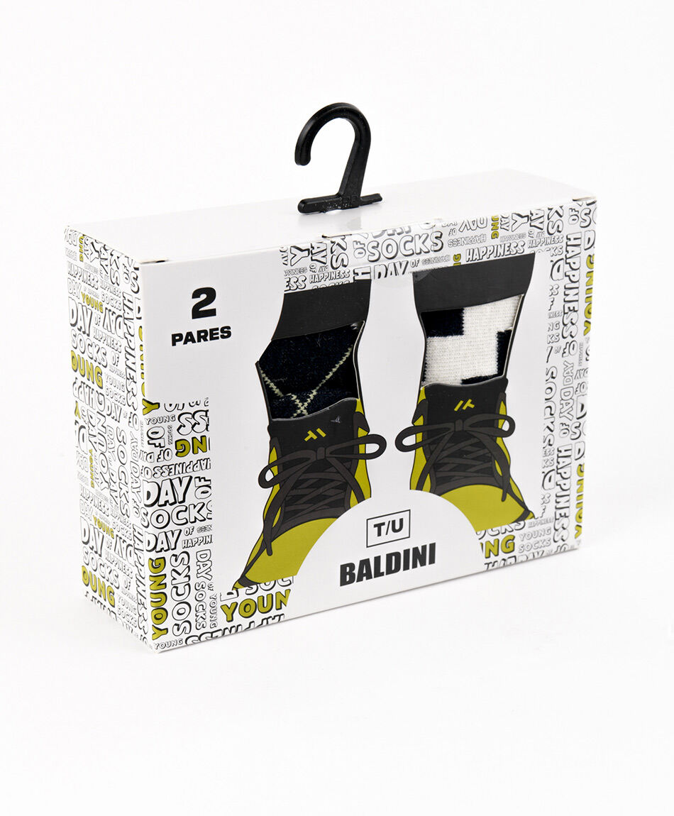 Pack 2 medias hombre dise&ntilde;os