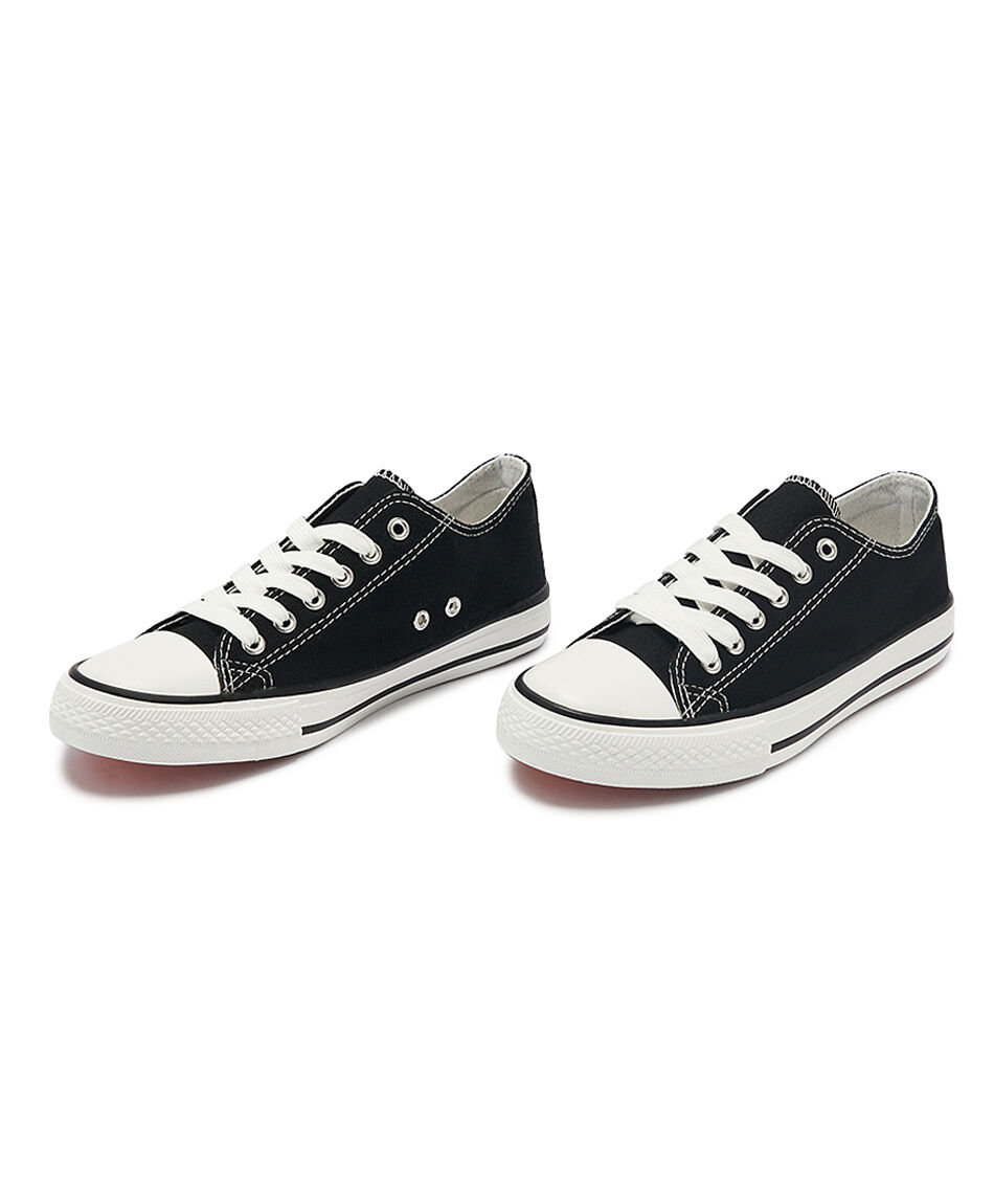 Zapatilla mujer lona ca&ntilde;a baja