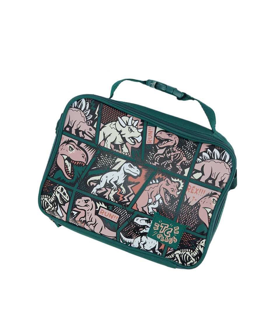 Pack mochila y accesorios escolar dinosaurio