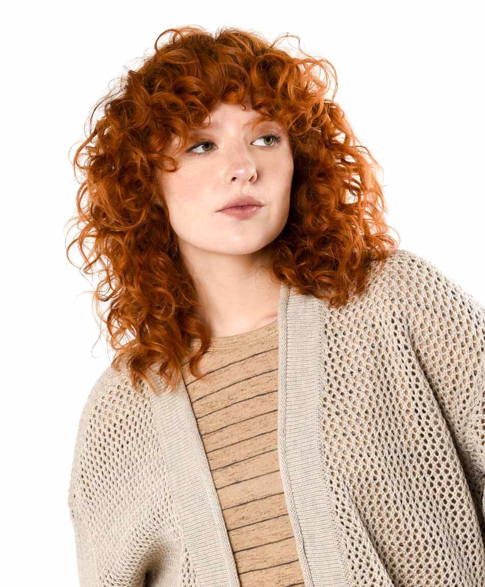 Cardigan mujer calado