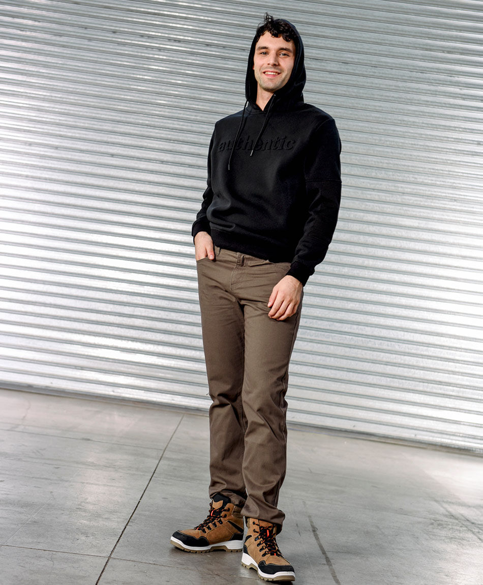 Pantal&oacute;n hombre estilo vintage brown