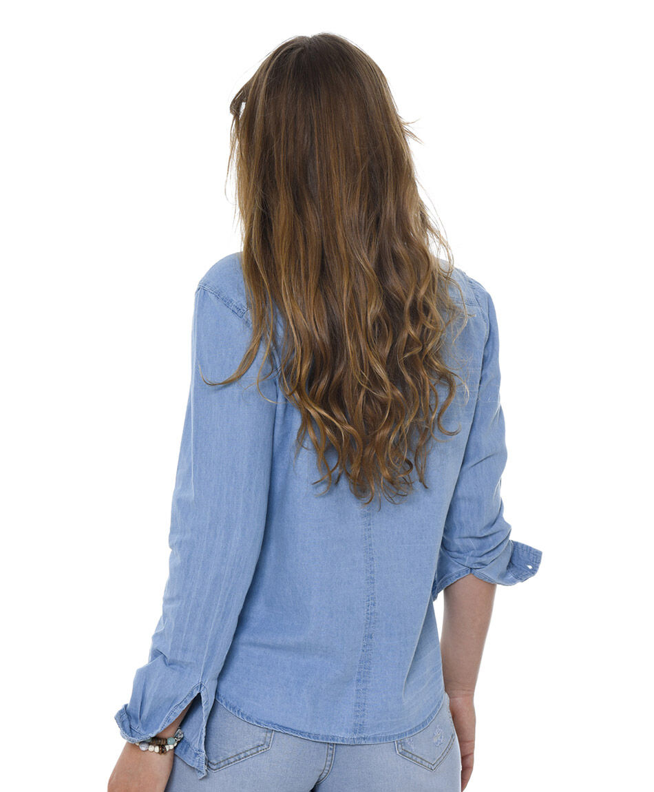 Blusa tencel bordado
