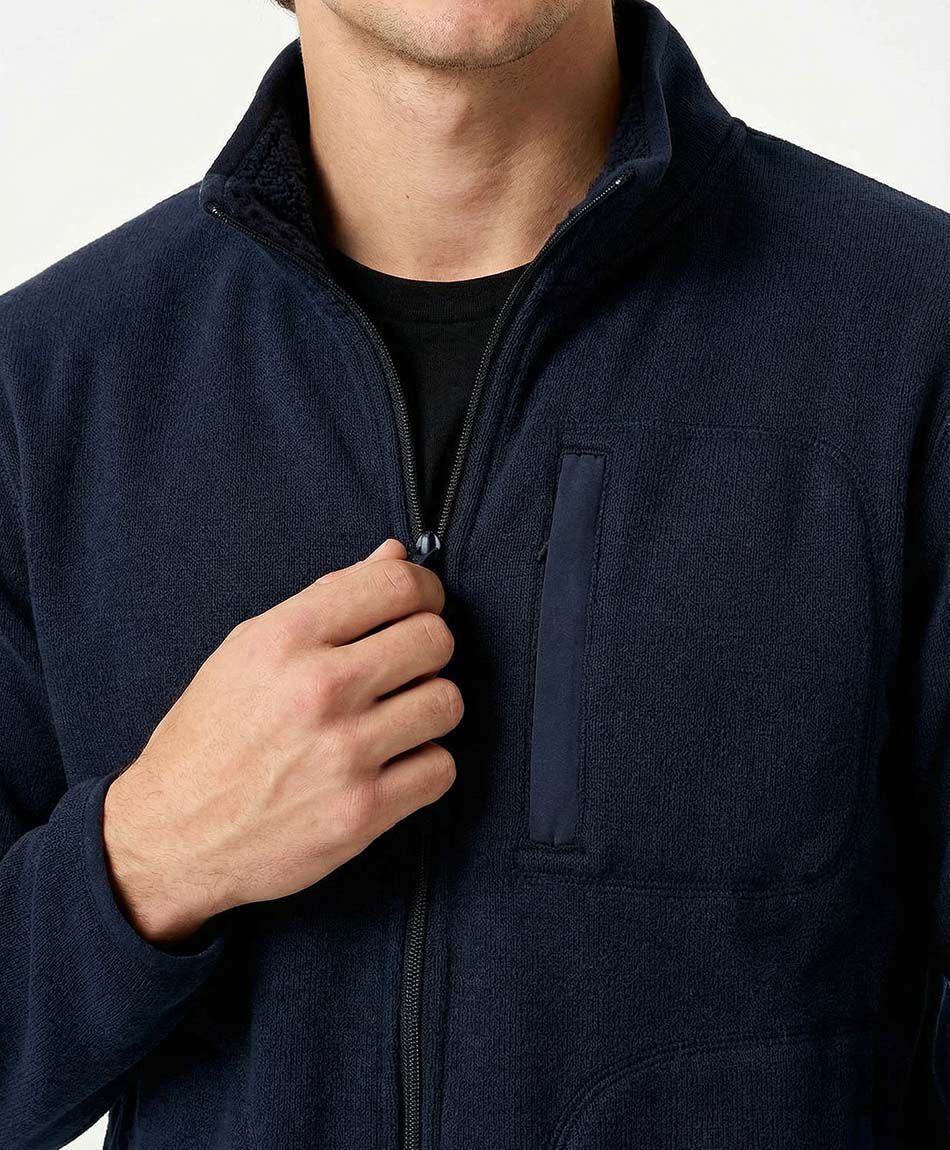 Campera hombre forrada con coral fleece