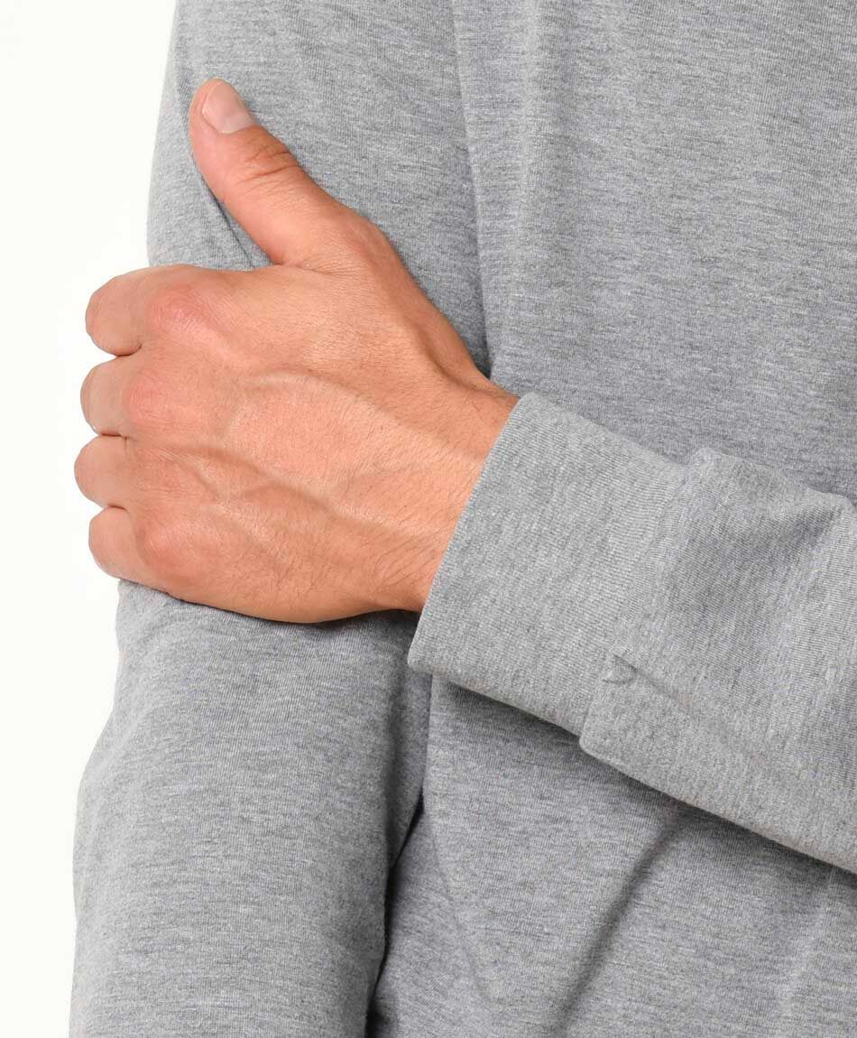 Remera hombre lisa manga larga