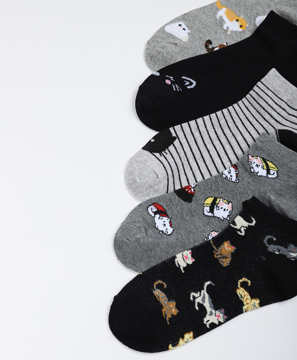 Pack 5 medias mujer dise&ntilde;os