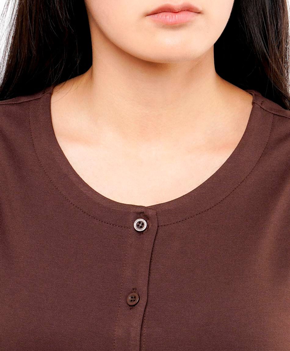 Camisa mujer jersey botones