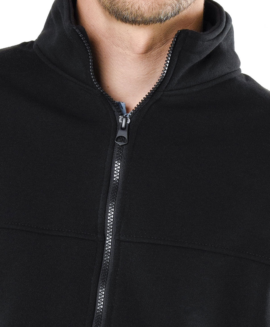Buzo hombre liso negro