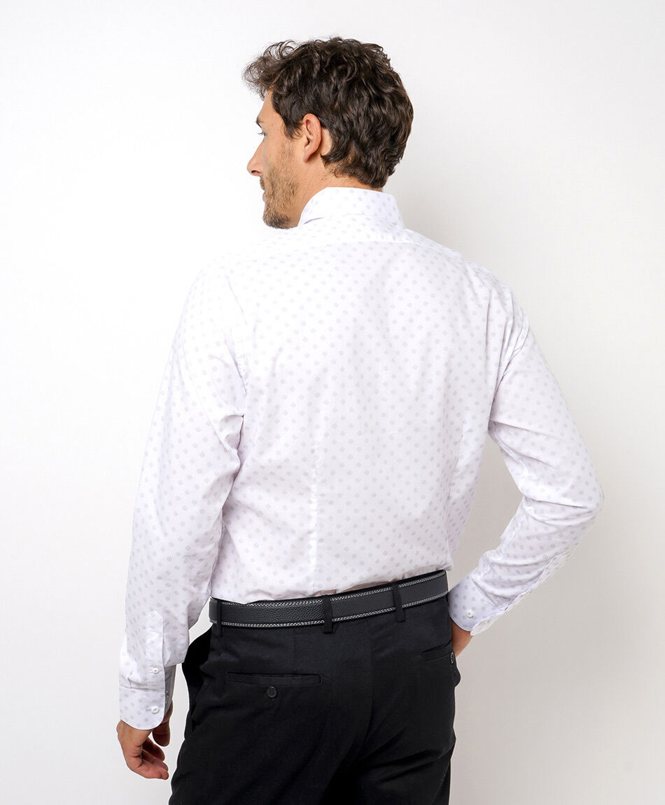 Camisa hombre formal dise&ntilde;o estampado