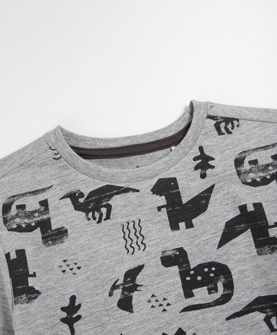 Remera beb&eacute; manga larga dinosaurios
