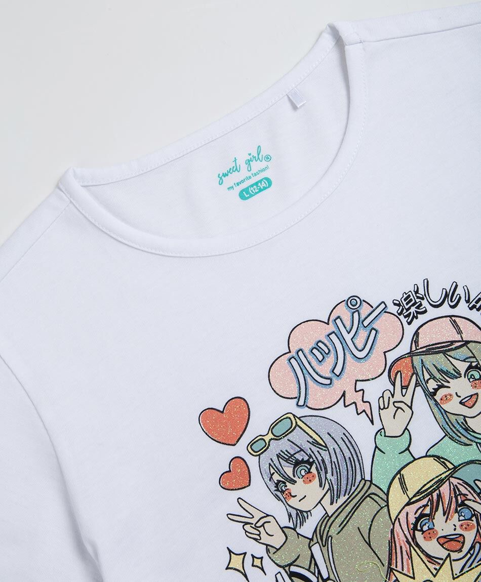 Remera ni&ntilde;a anim&eacute;