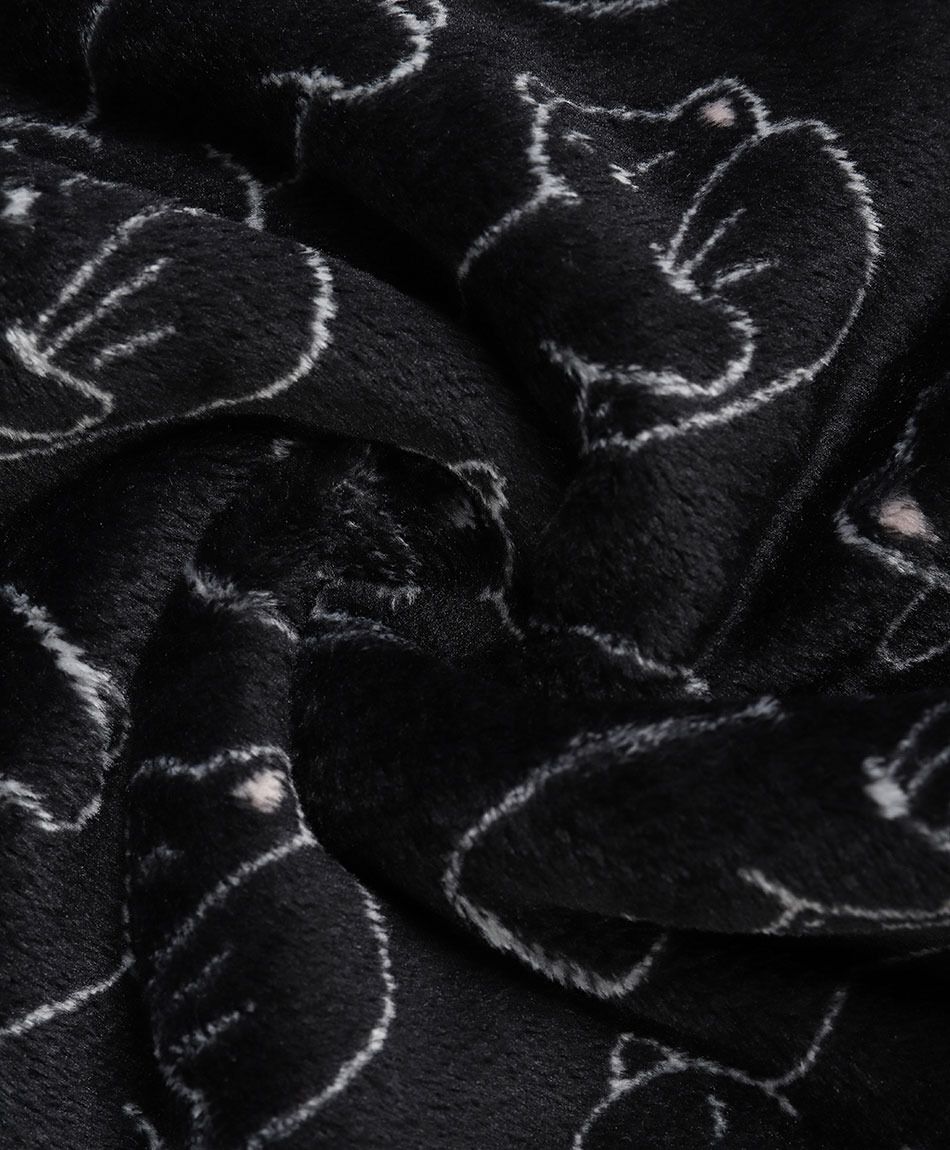 Pijama mujer coral gatitos black