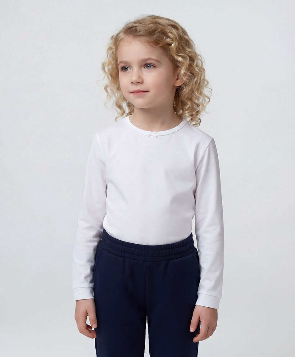 Camiseta escolar algod&oacute;n ni&ntilde;a