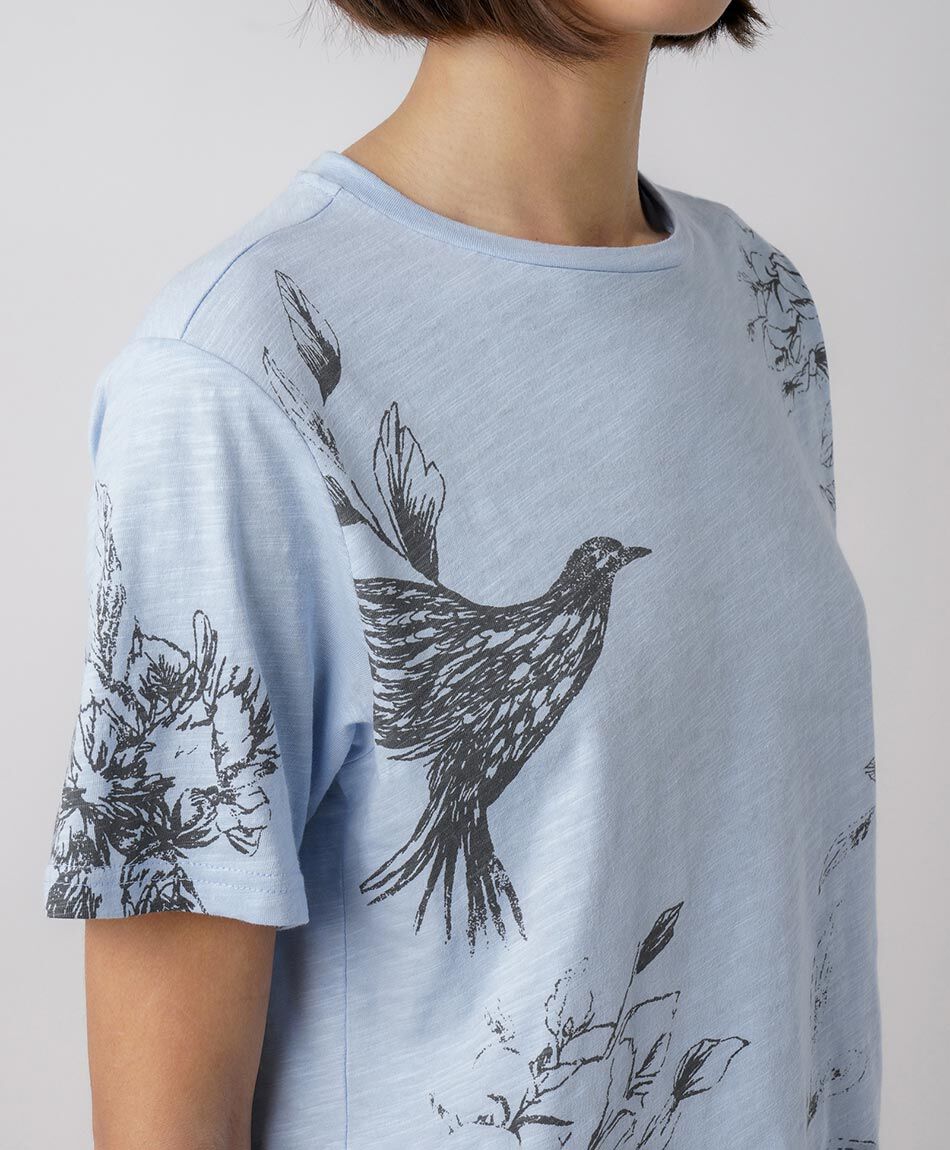 Remera mujer print p&aacute;jaro