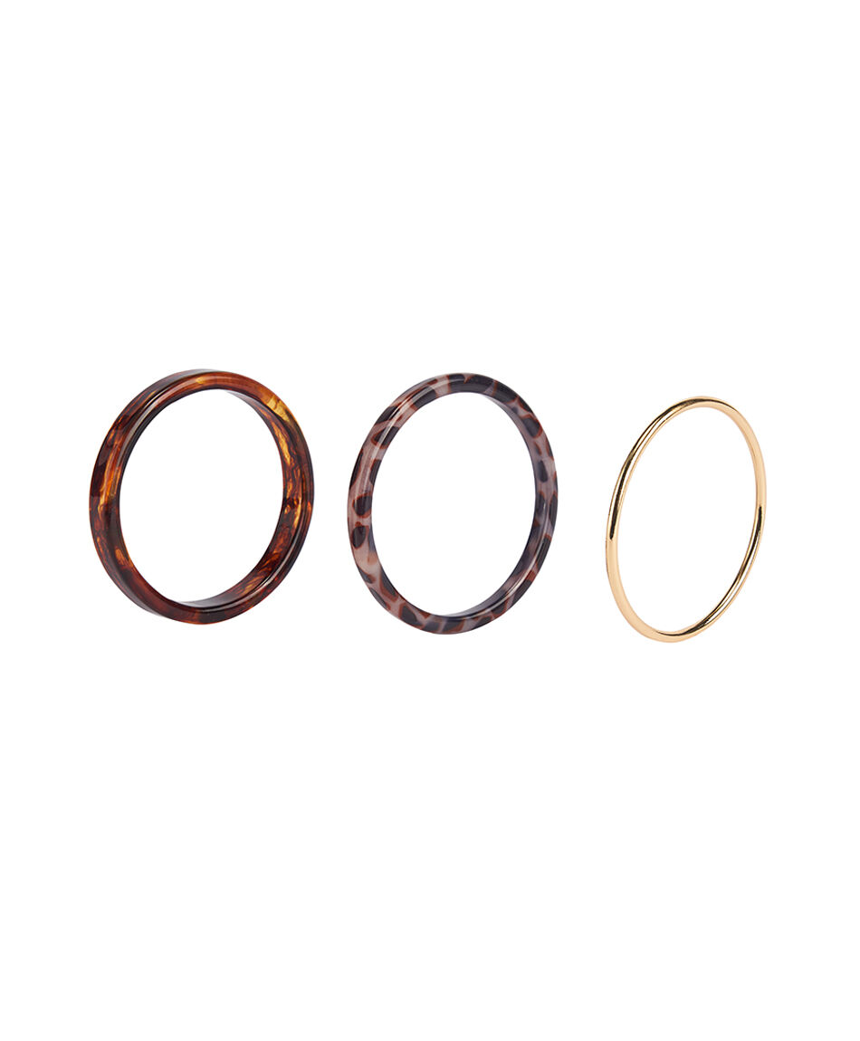 Set 3 pulseras mujer animal print