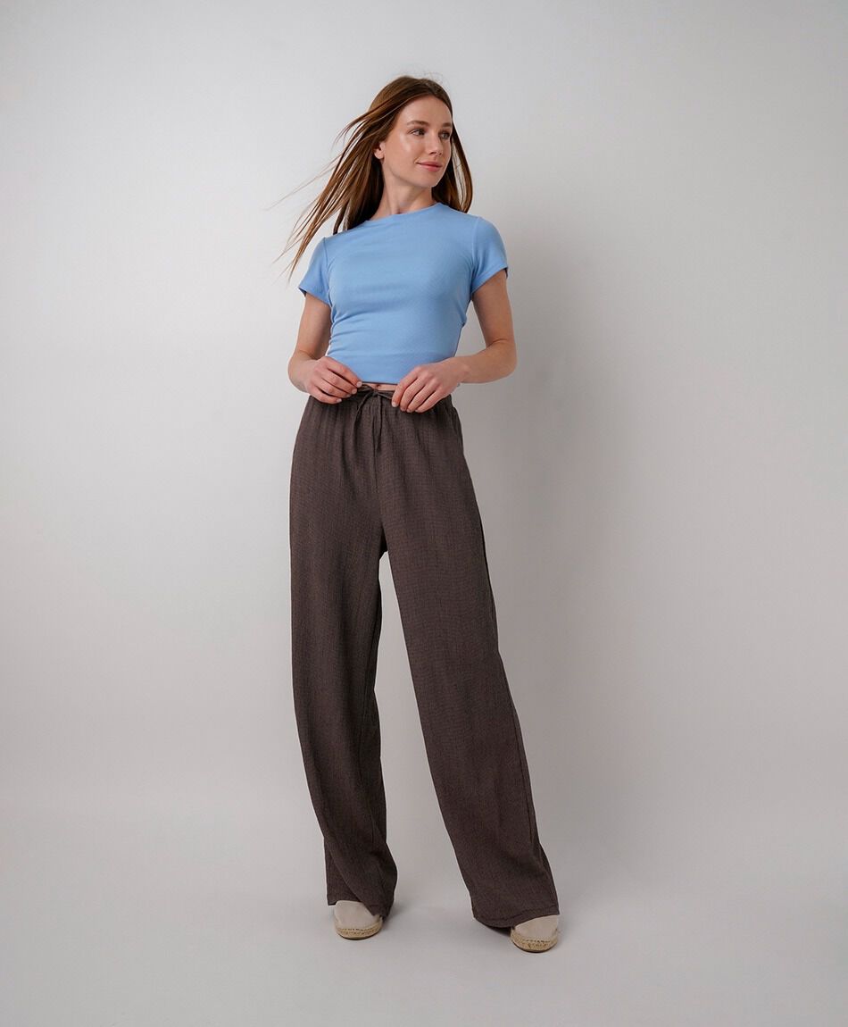 Pantal&oacute;n mujer texturas