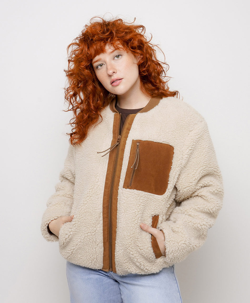 Campera mujer chiporro contraste