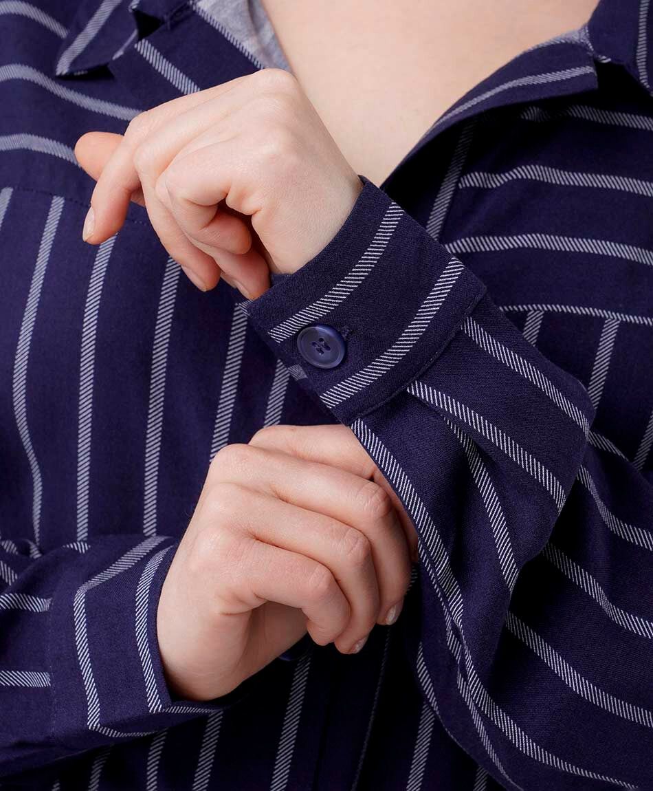 Camisa mujer lineas mix