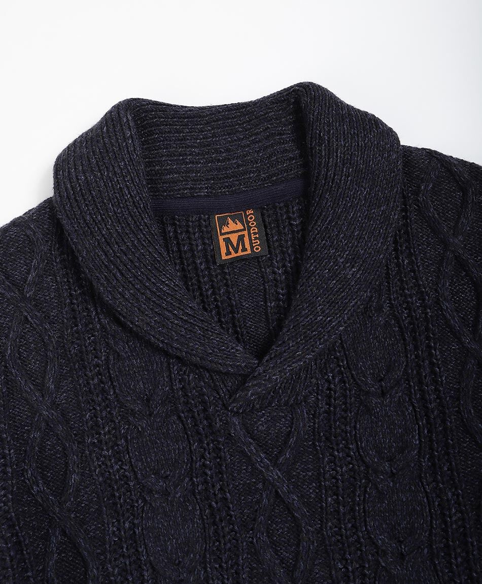 Sweater hombre cuello cruzado navy
